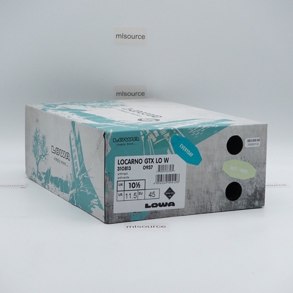 NEW Lowa Men's Locarno Low Gore-Tex GTX Waterproof Shoe 310813-0937 Black - Picture 11 of 11